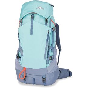 High Sierra Pathway 2.0 Backpack with Hydration Storage Sleeve, for Hiking, Biking, Camping, Traveling, Black, 60L