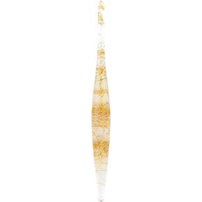 Ommi Ergonomic Handle Crochet Hooks | Handcrafted 7’’ Crochet Hook | Knitting Needle, Craft Yarn Weave | Best Gift! (4 mm, Golden)