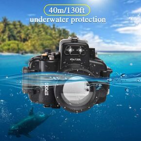 Seafrogs for Nikon D7000 Camera 40M/130FT Waterproof Underwater Housing Case