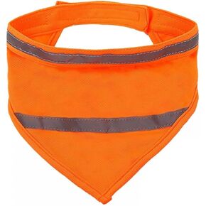 Dog Bandana, Reflective Dogs Towel Bib Adjustable High Visibility Pet Scarf Gifts for Dog Camping Hunting Travel Walking