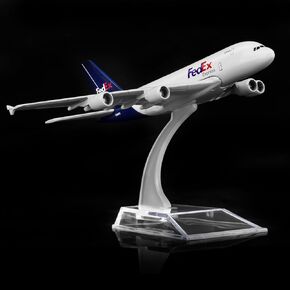 Airplane Model Federal A380 Plane Model Alloy Metal Aircraft Model Birthday Gift Plane Models Chiristmas Gift 1:400