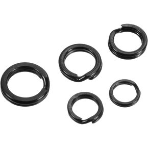 PATIKIL Fishing Split Rings, Flat Wire Snap Rings Tackle Kit Lure Connector Fishing Tool Accessories