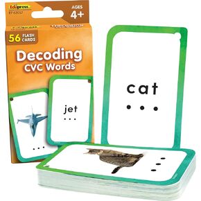 Teacher Created Resources Decoding CVC Words Flash Cards (EP62057), Medium