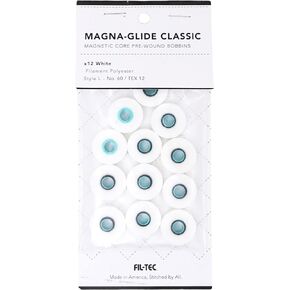 Fil-TEC Bobbin Magna-Glide L 12/pkg Notion, White
