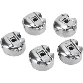 5Pcs A Set Bobbin Holder Case Strudy Stainless Steel Material, Sewing Machine Bobbin Case for Electric Industrial Sewing Accessories Industrial Bobbin case