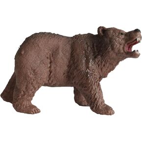 Deluxebase Mini Animal Adventure Replica - Brown Bear from Small Sized Realistic Toy Figure That Makes an Ideal Forest Animal Toy for Kids