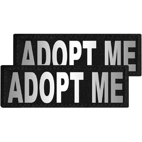 Dogline Adopt Me Removable Velcro Patches, Small/Medium