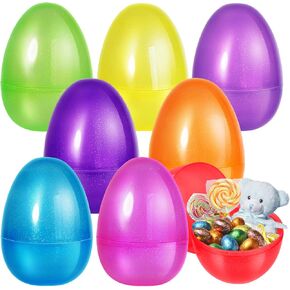 Shemira 8 قطع 10 بيضات عيد الفصح الجامبو، بيض عيد الفصح البلاستيكي الكبير، بيض عيد الفصح القابل للتعبئة لصيد بيض عيد الفصح، بيض عيد الفصح الفارغ، حشوات سلة عيد الفصح، هدايا حفلات عيد الفصح، زينة عيد الفصح in Kuwait