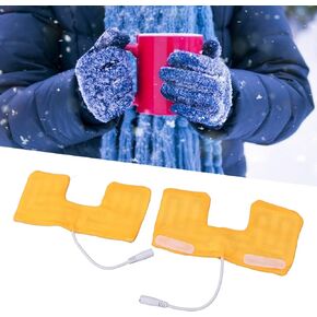 2pcs USB Heated Gloves for Men Women,Winter Warm Electric Heating Gloves Insert Pads,Rechargeable Hand Warmer Glove Liners,Winter Must Have Thermal Heated Gloves,for Hunting