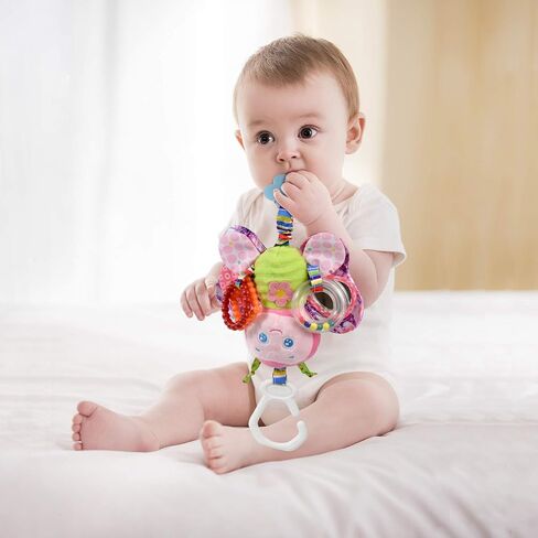 Baby Rattles Toys with Teether,Bed Bell for Toddler in pram,Gifts for Baby Aged 3 Months or More (Bird) in Saudi Arabia
