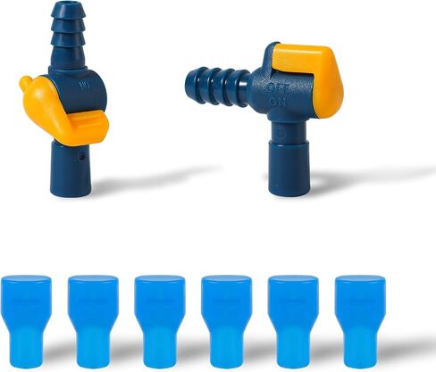 8pcs Hose Connectors and Bite Valve Replacements Set for Camelbak, Accessories Mouthpieces Replacement for Camelbak Hydration Bladder (Straight Connector + Angled Connector) in Saudi Arabia