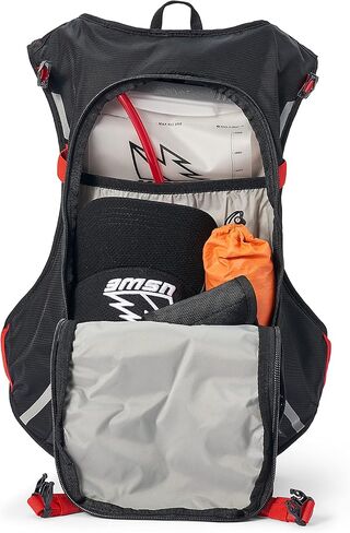 حزمة الترطيب الجديدة MTB من USWE سعة 12 لتر - لركوب الدراجات وركوب الدراجات الجبلية وركوب الدراجات الجبلية وركوب الحصى، مع مثانة مياه 3.0 لتر/ 100 أونصة، أسود-أحمر in Kuwait