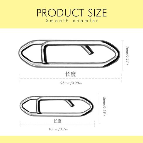 80 قطعة من مشابك الصيد المصنوعة من الفولاذ المقاوم للصدأ بقوة مشبك سريع وسرعة التغيير السريع، مشبك سرعة من الفولاذ المقاوم للصدأ عالي القوة لطعم الصيد والتغيير السريع in Kuwait