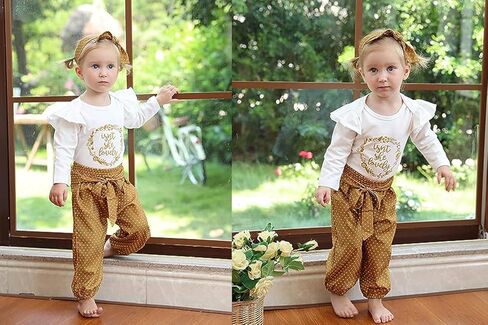 الوليد طفلة الملابس الزي الرضع طفل كشكش رومبير + السراويل + عقال 3 قطعة وتتسابق مجموعة 0-18 أشهر in Kuwait