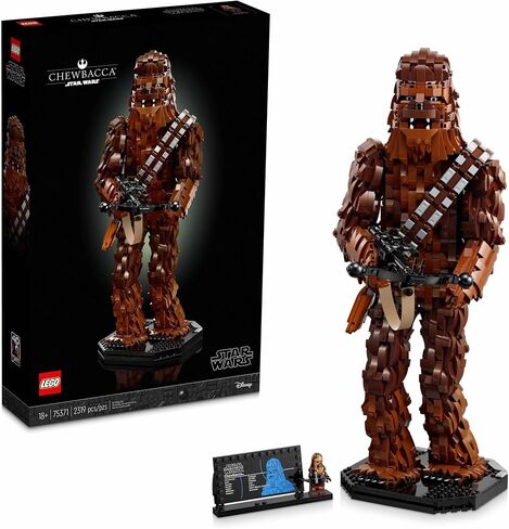LEGO Star Wars Chewbacca 75371 حرب النجوم القابلة للبناء للبالغين، هذا البناء والعرض Chewbacca هو هدية ممتعة لحرب النجوم للمراهقين والبالغين أو أي من محبي ثلاثية حرب النجوم الأصلية in Saudi Arabia