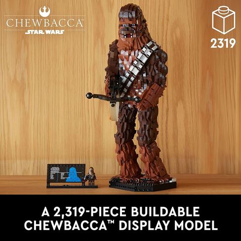 LEGO Star Wars Chewbacca 75371 حرب النجوم القابلة للبناء للبالغين، هذا البناء والعرض Chewbacca هو هدية ممتعة لحرب النجوم للمراهقين والبالغين أو أي من محبي ثلاثية حرب النجوم الأصلية in Saudi Arabia