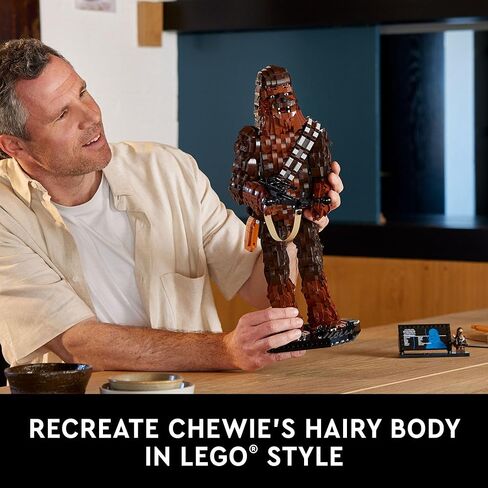 LEGO Star Wars Chewbacca 75371 حرب النجوم القابلة للبناء للبالغين، هذا البناء والعرض Chewbacca هو هدية ممتعة لحرب النجوم للمراهقين والبالغين أو أي من محبي ثلاثية حرب النجوم الأصلية in Saudi Arabia
