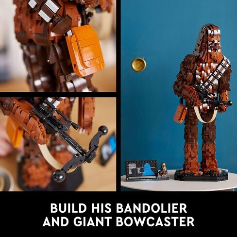 LEGO Star Wars Chewbacca 75371 حرب النجوم القابلة للبناء للبالغين، هذا البناء والعرض Chewbacca هو هدية ممتعة لحرب النجوم للمراهقين والبالغين أو أي من محبي ثلاثية حرب النجوم الأصلية in Saudi Arabia