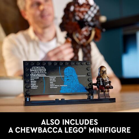 LEGO Star Wars Chewbacca 75371 حرب النجوم القابلة للبناء للبالغين، هذا البناء والعرض Chewbacca هو هدية ممتعة لحرب النجوم للمراهقين والبالغين أو أي من محبي ثلاثية حرب النجوم الأصلية in Saudi Arabia