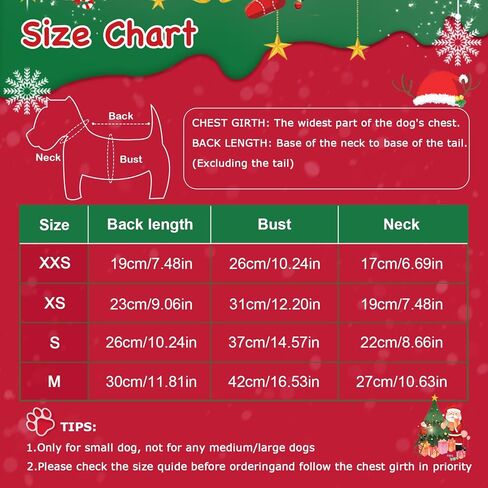 Christmas Dog Dress Dog Christmas Outfit, Snowman Princess Costumes Dog Dresses for Small Dogs Girl, Puppy Clothes Outfits for Small Dog Girl, XS in Kuwait