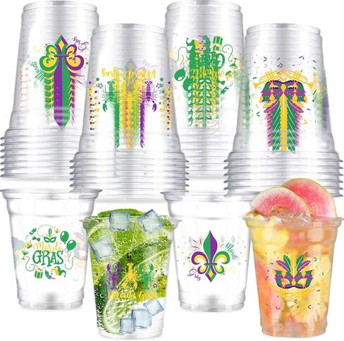 40 Pcs Crawfish Boil Party Cups Crawfish Plastic Cups 12 OZ Let's get Cray Disposable Clear Cups Crawfish Drinking Cups for Crawfish Party Supplies in Saudi Arabia
