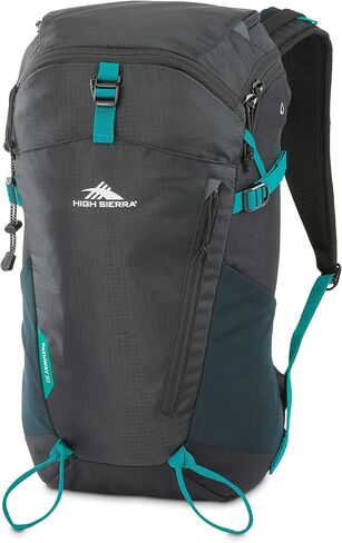 High Sierra Pathway 2.0 Backpack with Hydration Storage Sleeve, for Hiking, Biking, Camping, Traveling, Black, 75L in Kuwait