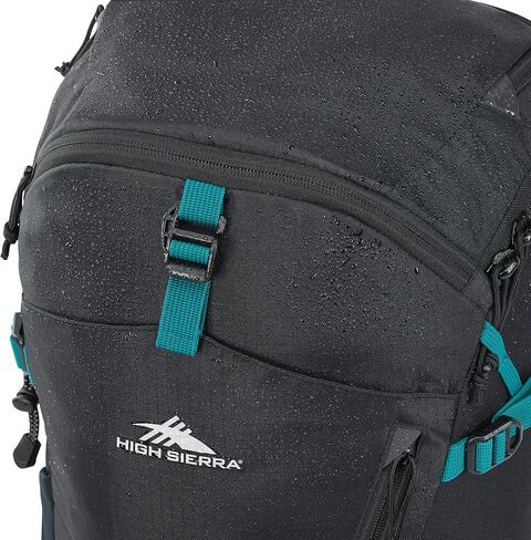High Sierra Pathway 2.0 Backpack with Hydration Storage Sleeve, for Hiking, Biking, Camping, Traveling, Black, 75L in Kuwait