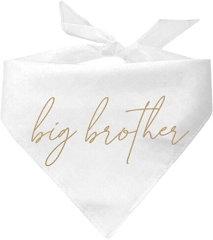 Big Brother Baby Announcement Dog Bandana (Black, XS 899) in Saudi Arabia