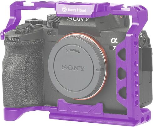 قفص كاميرا لسوني Alpha 7RIII / A7RII / Alpha 7 IV (ILCE-7M4 /A7M4) / Alpha 7 III (ILCE-7M3/α7 III/Alpha 7 II (ILCE-7M2/α7 II) (أرجواني) in Kuwait