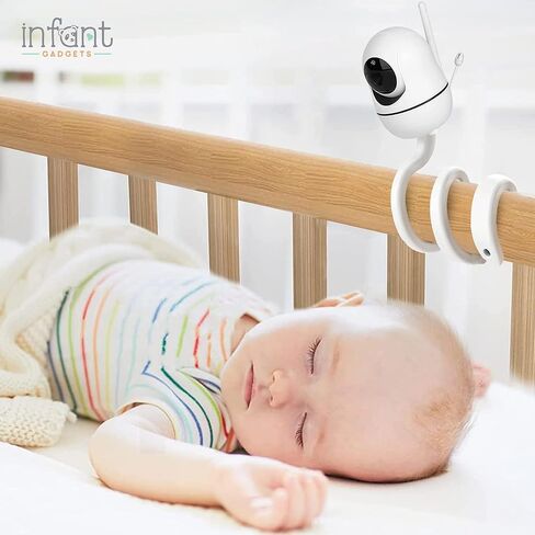 أدوات الرضع جبل مراقبة الطفل | متوافق مع Infant Optics DXR-8 Pro، وHello Baby Monitor Mount، وNanit، وMotorola، وVava، وOwlet | حامل كاميرا أطفال عالمي، مرن in Kuwait