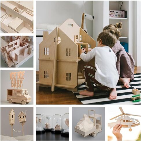 12 PCS Baltic Birch Plywood 1/8, 12 x 12 Inch Basswood Sheets for Crafts, Unfinished Wood Thin Wood Board, Square Plywood Boards for Crafts DIY Project Building Architectural Model Making in Saudi Arabia
