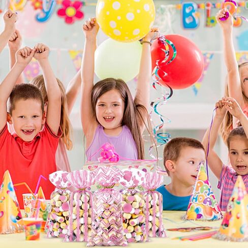 Bnsikun 100 Pack Mermaid Party Favors Bags Mermaid Plastic Goodie Bags Bottom Mermaid Cellophane Treat Bags for Birthday Sea Themed Party Supplies（colour） in Saudi Arabia