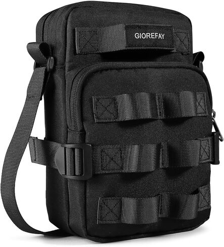 حقيبة كروس تكتيكية خارجية، حقيبة كتف مقاومة للماء EDC Day Pack للسفر والمشي لمسافات طويلة والمشي والصيد in Kuwait