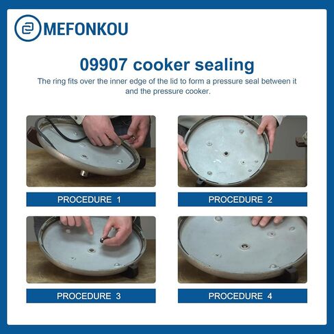 حشية إغلاق طنجرة الضغط 09907 لطباخ الضغط بريستو CA16، CA16H و21 Qt يستبدل الأجزاء 1075، منفذ العادم التلقائي متاح (2/عبوة) in Kuwait