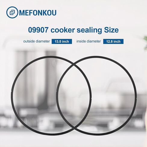 حشية إغلاق طنجرة الضغط 09907 لطباخ الضغط بريستو CA16، CA16H و21 Qt يستبدل الأجزاء 1075، منفذ العادم التلقائي متاح (2/عبوة) in Kuwait