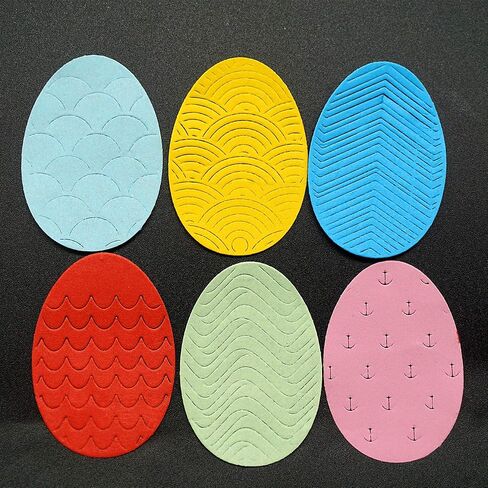 Metal Easter Die Cuts 6 Patterns of Easter Eggs Embossing Stencil Cutting Dies for Card Making Scrapbooking Paper Craft Album Stamps DIY Décor in Saudi Arabia