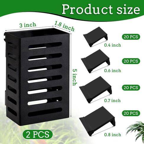 10 عبوات من حاملات نباتات حوض السمك المعلقة، حامل نباتات حوض الأسماك مع خطافات، وعاء نباتات مائية لزراعة نباتات Aquaponic وديكورات Aquascape in Kuwait