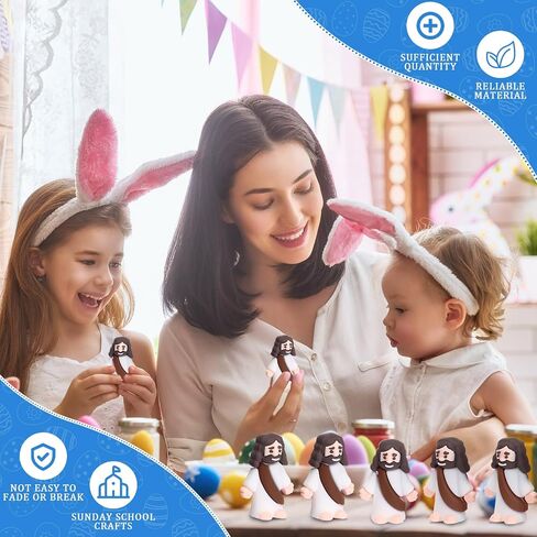 200 حزمة من تماثيل يسوع الصغيرة السائبة لعيد الفصح يسوع ألعاب الراتنج المسيح المخلص يسوع دمية الهدايا تماثيل يسوع الدينية لمدرسة الأحد الحرفية بيض عيد الفصح هدية المعمودية in Saudi Arabia