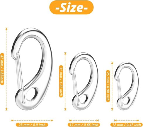 Jegtew Leash Pet Tag Quick Clip, Spring Load Hook Combo Clip for Pet ID Tags in Kuwait