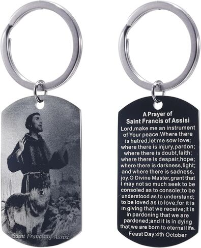 سلسلة مفاتيح كاثوليكية للقديسين الراعي، هدايا الكتاب المقدس الديني المسيحي، التواصل، حلقة مفاتيح للتأكيد in Kuwait