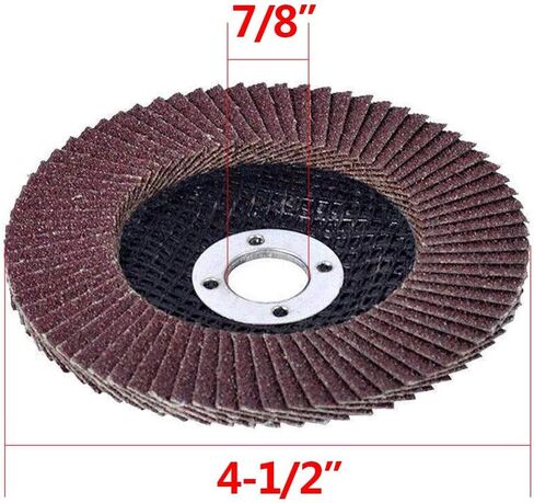 Flap Discs 40 PCS 4.5 Inch - 40 Grit Grinding Discs 4 1/2 Assorted Sanding Grinding Wheels,Aluminum Oxide Abrasives,Grinder disc in Saudi Arabia