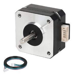 Nema 17 Stepper Motor 5PCS High Torque (145mNm/20.53oz.in) Bipolar 20.5MM Body Length 1A/3.5V 1.8 Deg 2 Phase for 3D Printer CNC Machine