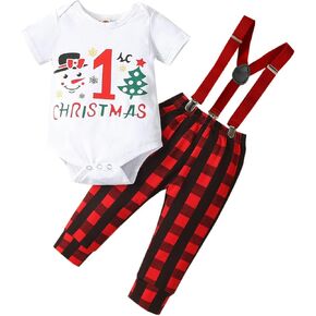 Baby Boy Funny First Birthday Clothes Infant Clothes Bow Tie Romper Pants Set Suspenders Cake Smash Outfits