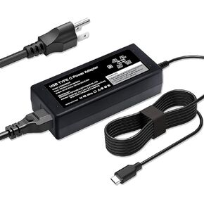 45W USB C Laptop Charger for Lenovo ThinkPad T14 T15 T16 gen 1 gen 2 X1 Yoga L13 7i X13 T14 E15 L13 L14 Chromebook 2nd Gen Laptop T480 T490 P52s C740 920 C930 C940 Type C Laptop Power Cord