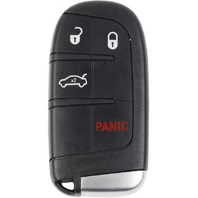 Dasbecan Key Fob Replacement Compatible with Chrysler 300 2011-2018 Dodge Charger Challenger Dart Journey Keyless Entry Remote Control Replaces M3N-40821302 56046758AB ID46 Chip 433MHz 4 Buttons