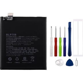 New Rechargeable Battery BLP759 Compatible with One-Plus 1+ 8 Pro (IN2023, IN2020, IN2021, IN2025) with Tools