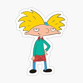 Hey Arnold Sticker - Sticker Graphic - Auto, Wall, Laptop, Cell, Truck Sticker for Windows, Cars, Trucks