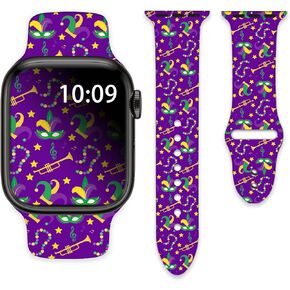 Watch Bands Compatible with Apple Watch 38mm 40mm 41mm 42mm 44mm 45mm 49mm for Women Men Silicone Wristbands Strap Replacement for IWatch Series SE 8 7 6 5 4 3 2 1