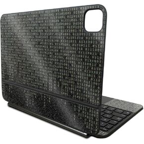 Glossy Glitter Skin Compatible with Apple Magic Keyboard for iPad Pro 11‑inch (M4) 2024 - Red Pill - Premium 3M Vinyl Protective Wrap Decal Cover - Easy to Apply | Crafted in The USA by MightySkins