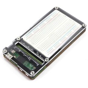 Zebra Zero Plus لـ Raspberry Pi Zero & Zero Wireless-Black Ice Plus Breadboard